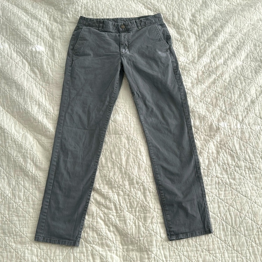 Bonobos Graphite Stretch Washed Chinos, Athletic Fit, 31 x 32